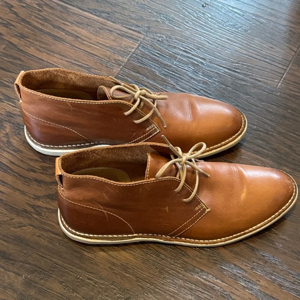 Artola Men's Brown Leather Chukka Boots, Sz 11.5, Like New
